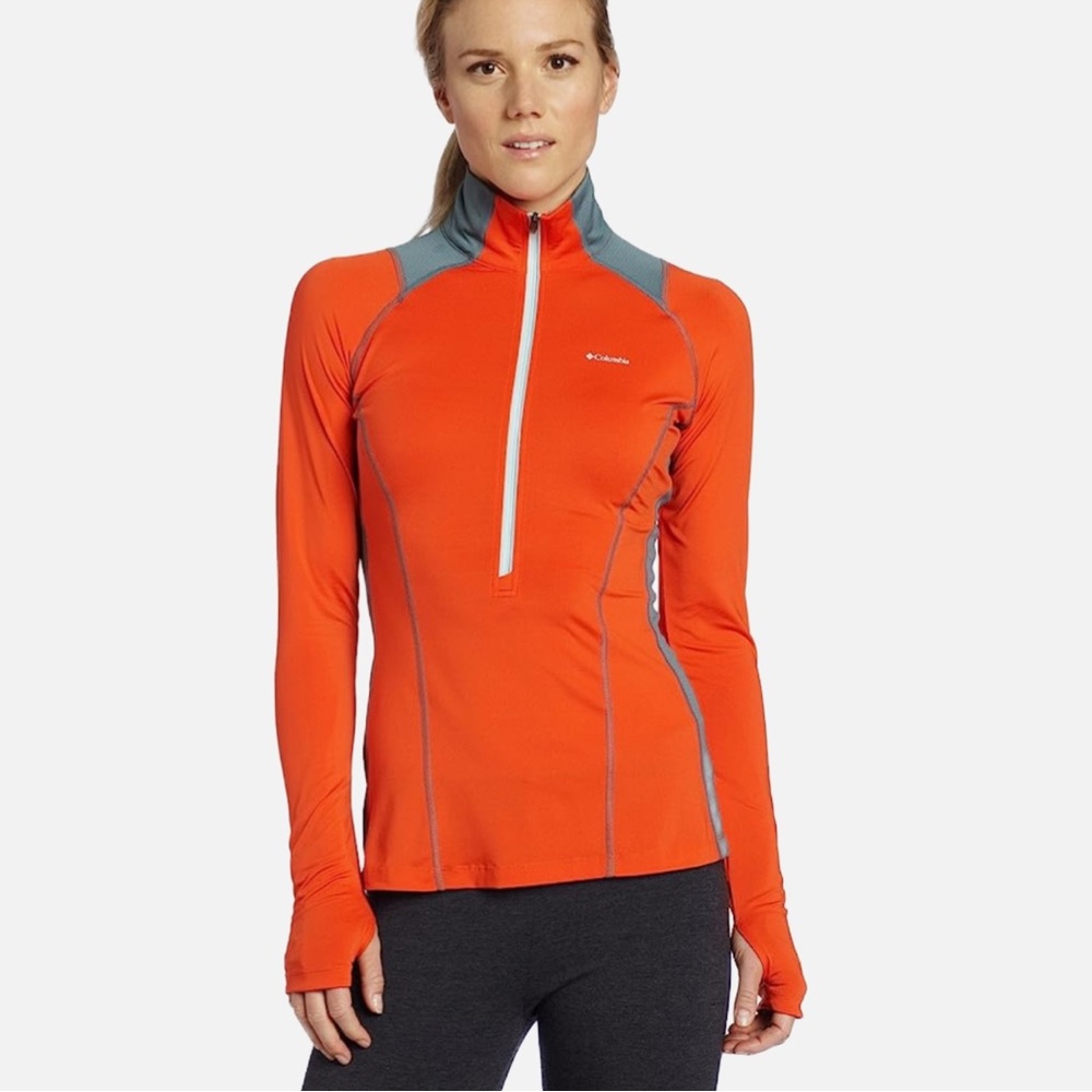 NWOT Columbia Solar Polar Omni-Freeze 1/2 Zip Long Sleeve Shirt Sz L